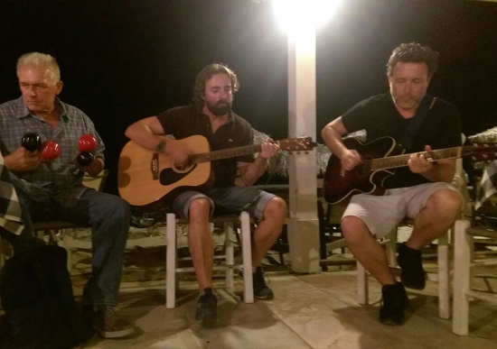 The Blue Orchids acoustic duo unplugged in Crete